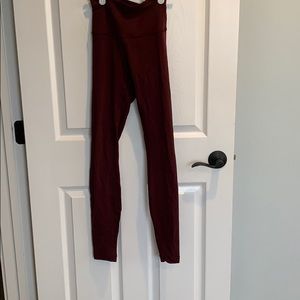 maroon lulu leggings